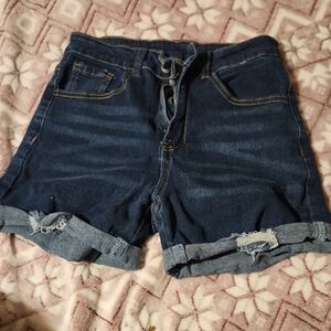 Hot Topic Dark Blue Jean Shorts